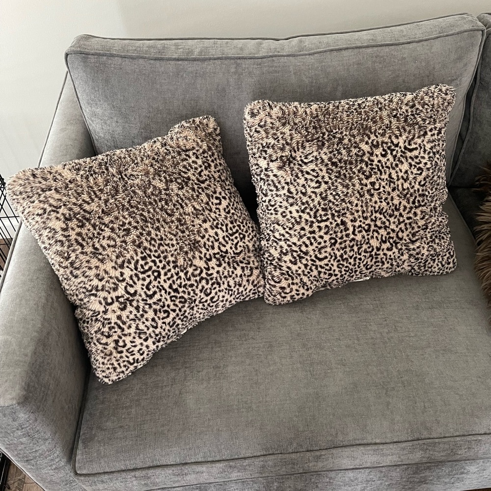 Cheetah throw pillows